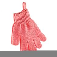 Bath Gloves-Coral Pink.